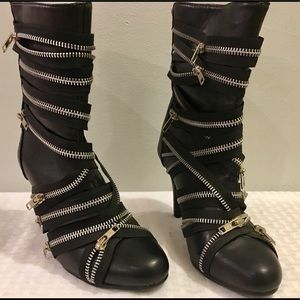 New Funky zipper heels